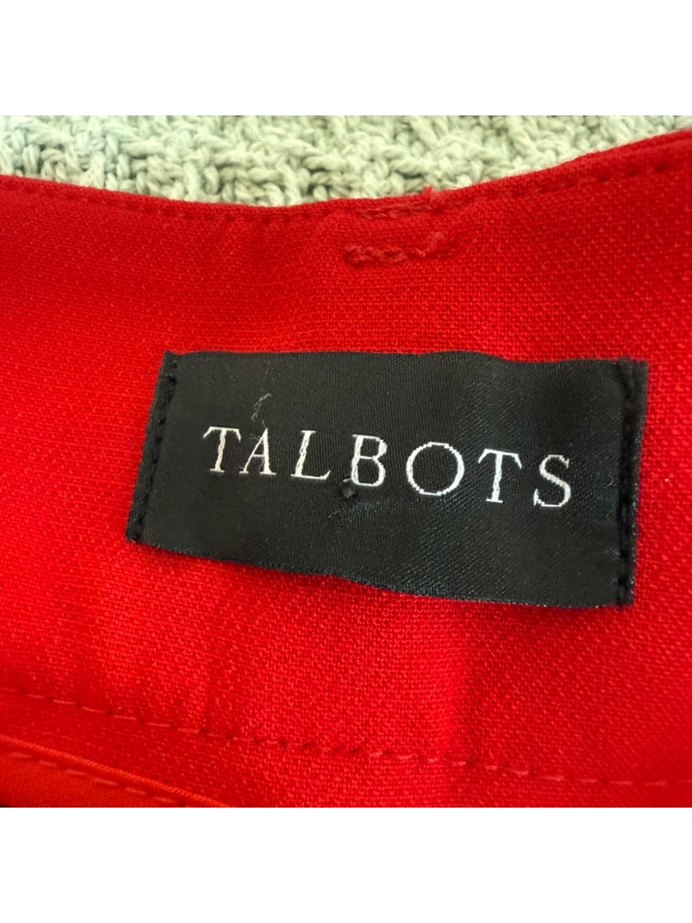 Talbots Southampton Pants Womens 16 Red Career Office Festive Holiday Christmas - Picture 3 of 8